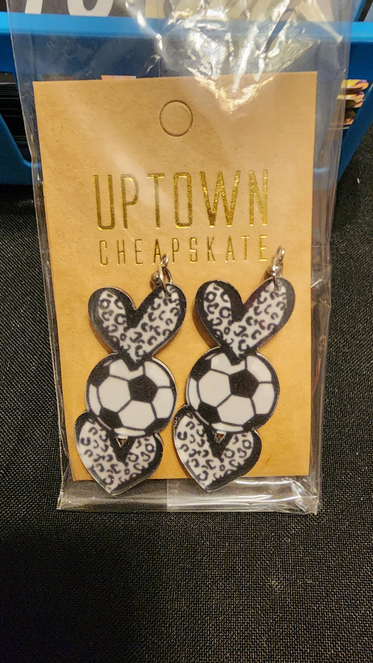 Heart Soccer Earring