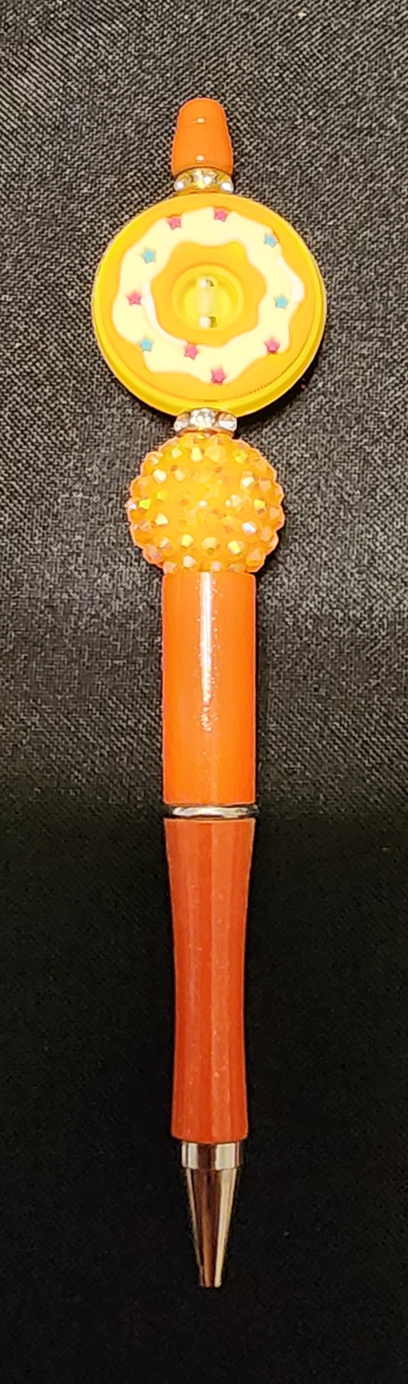 Orange donut pen