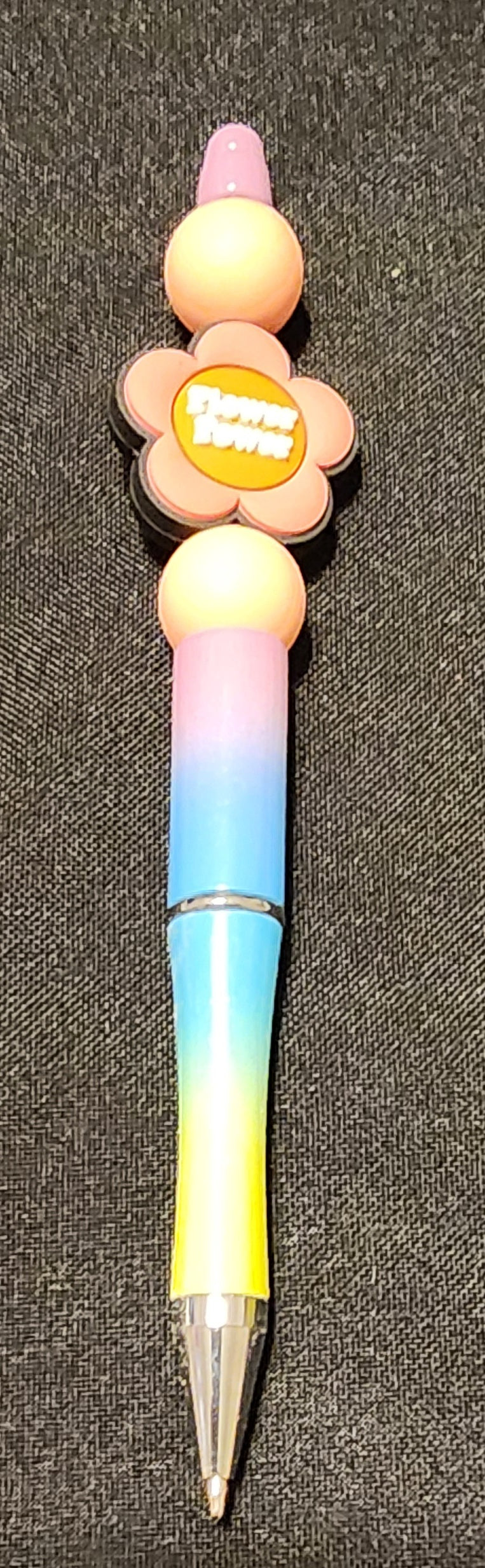 Tye dyed flower pen