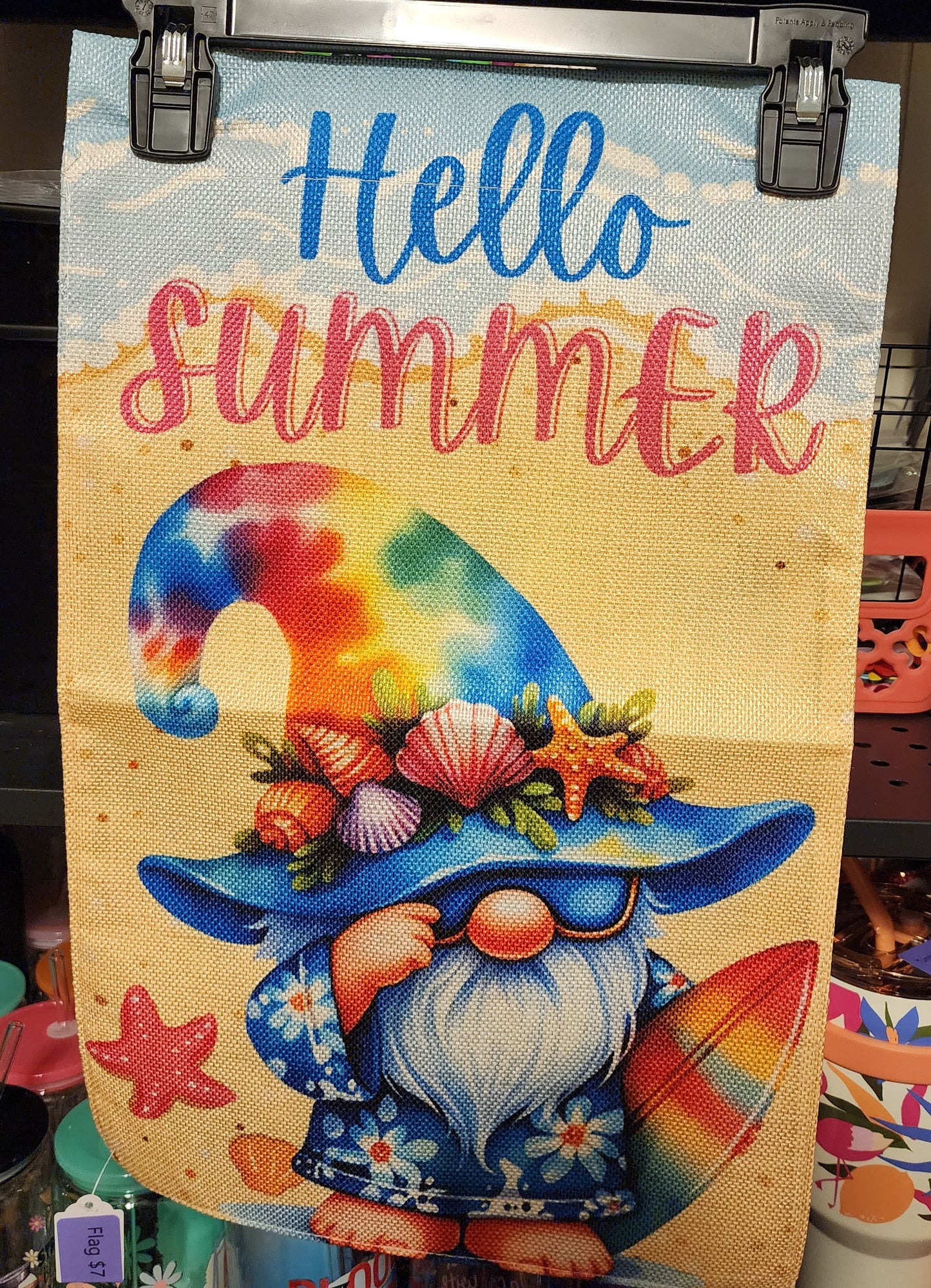 Hello Summer Garden Flag