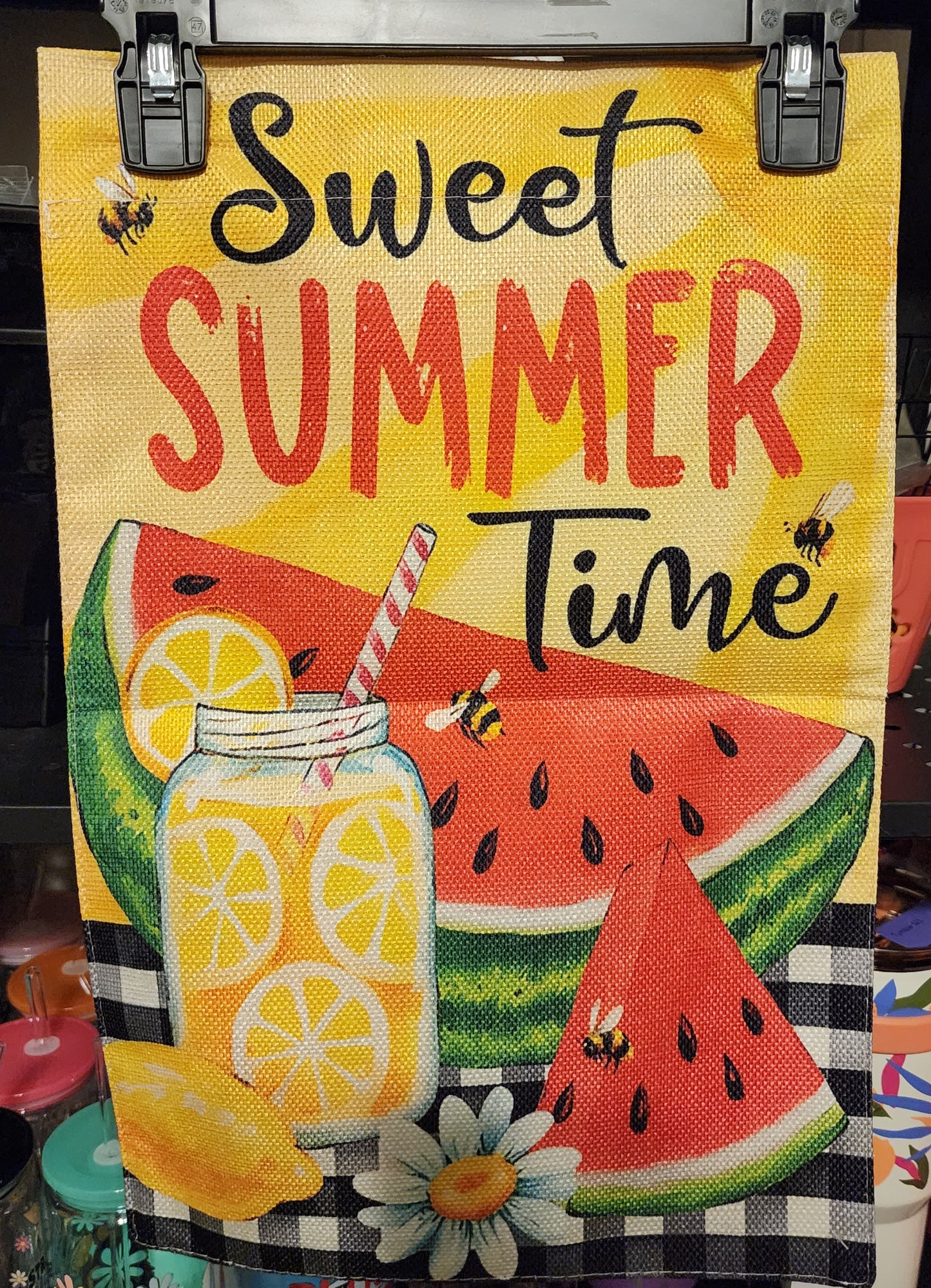 Sweet Summer time Garden Flag